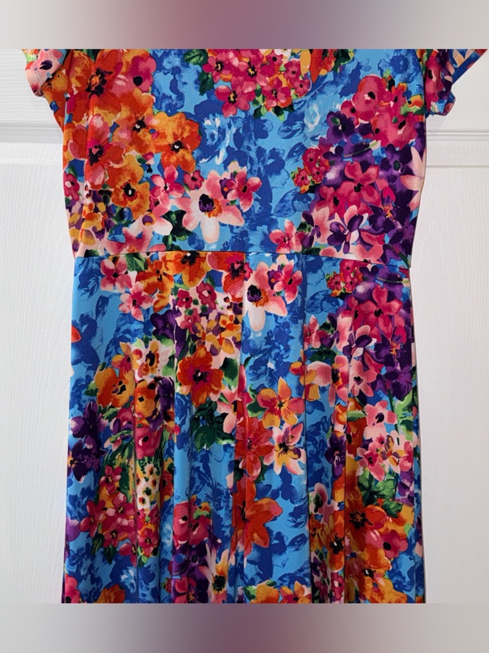 Shelby & Palmer Women’s Multicolor Floral Midi Dress-L-EUC - Picture 9 of 12